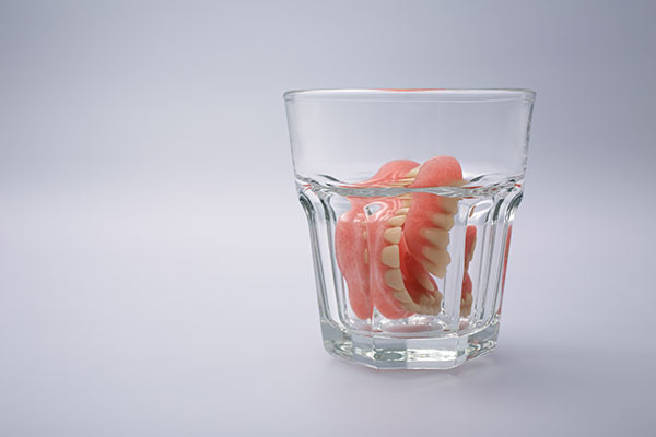 caring for dentures